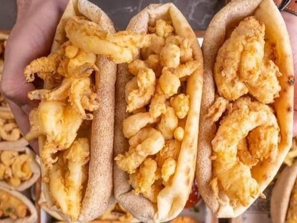 Shrimp sandwich