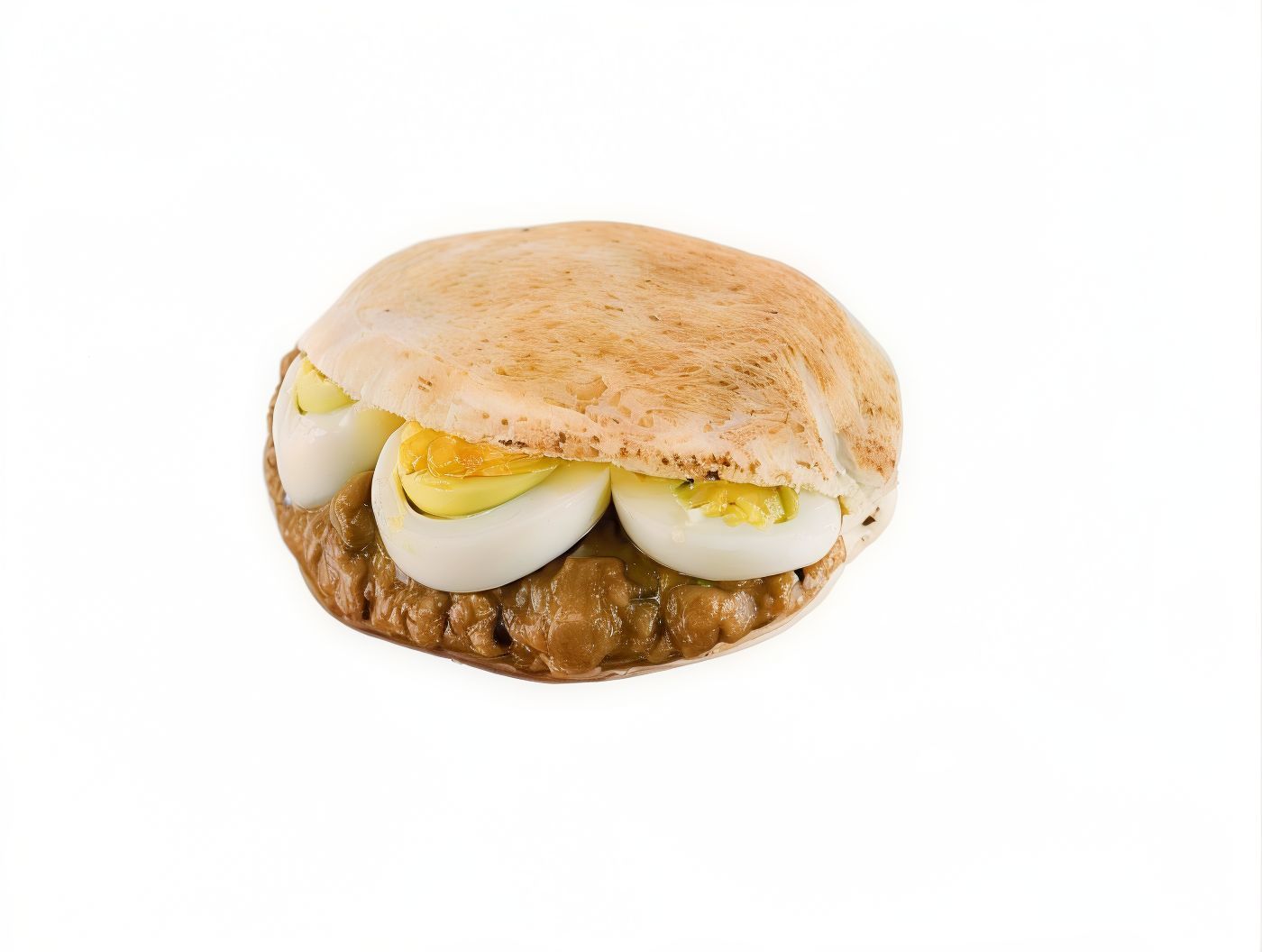 Foul Sandwich With Boiled Egg
