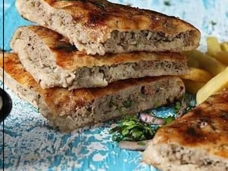 Meat Hawawshi Baladi Bread