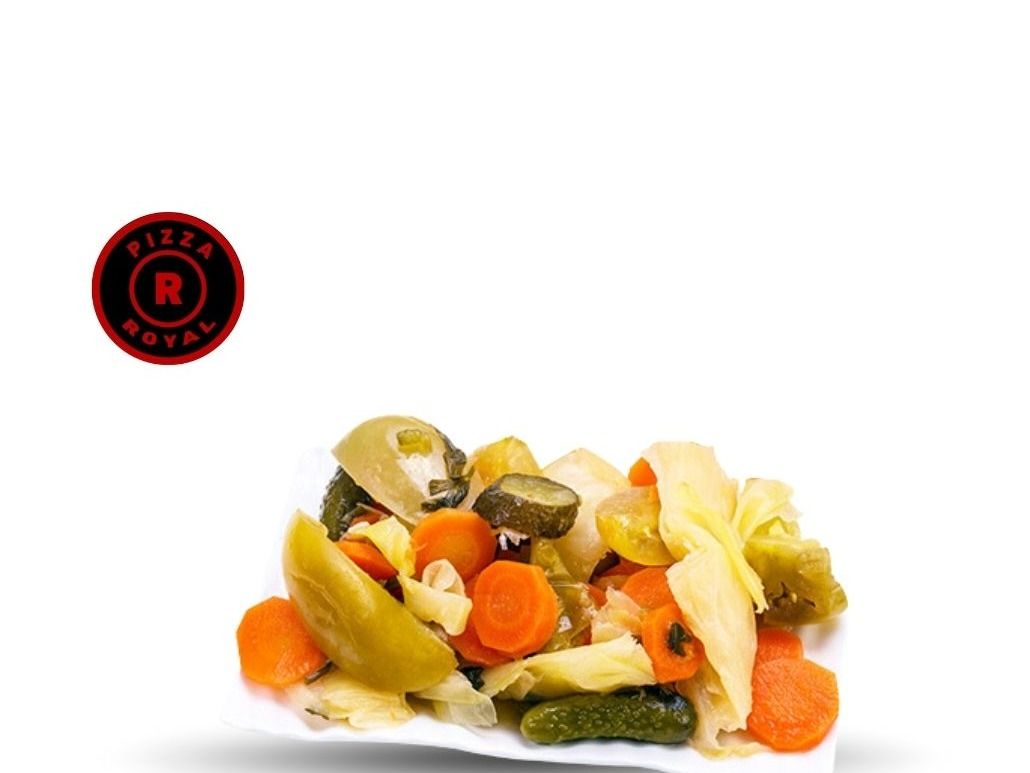 Assorted Pickles (Carrots, Cucumbers, Lemon, and Olives)