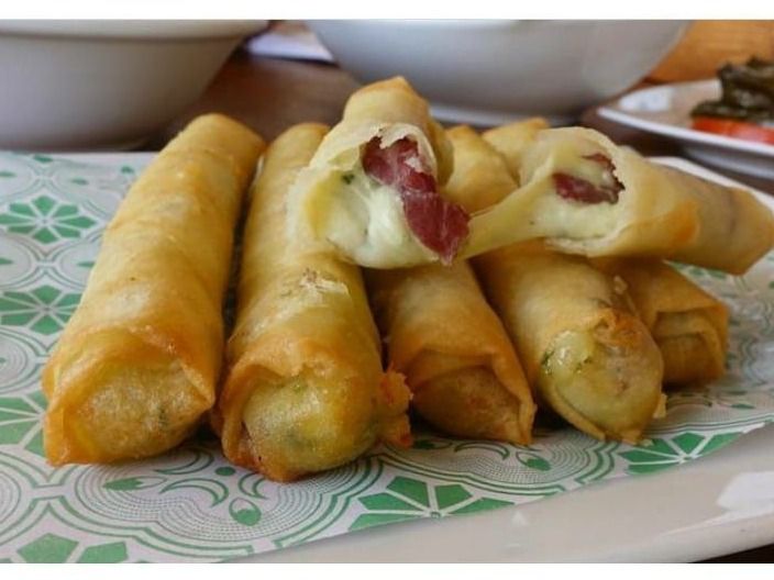 Bastrma Cheese Rolls Fried