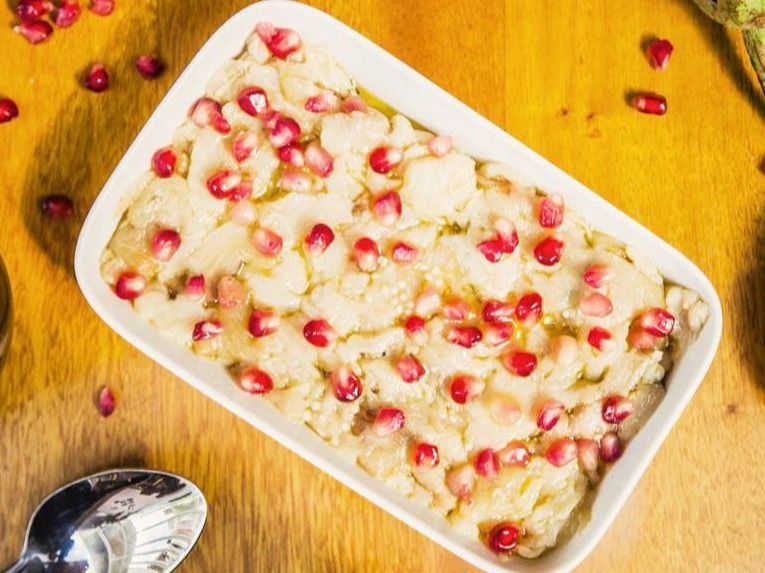Eggplant Salad With Pomegranate