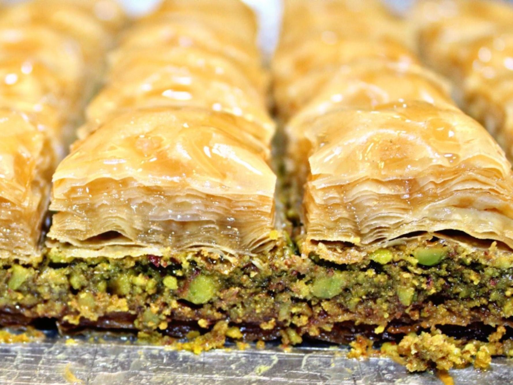 Turkish Baklava with Pistachios