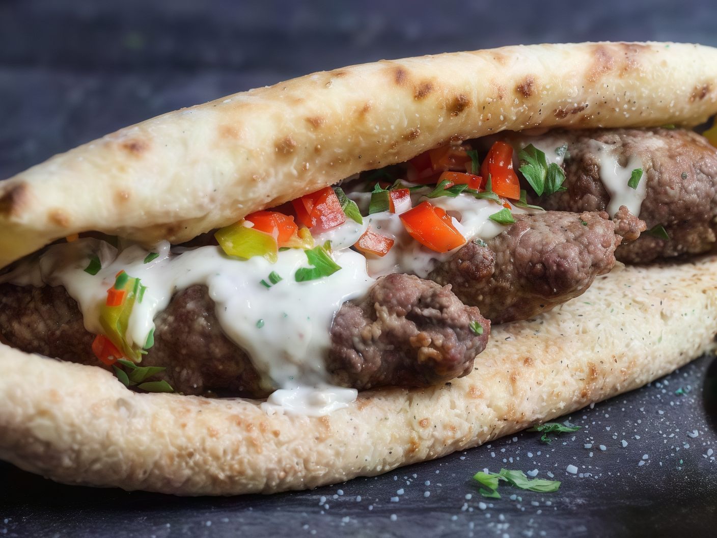 Kandouz kofta sandwich