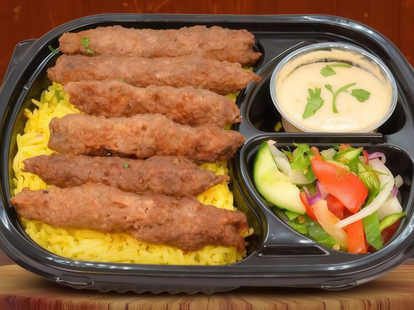 Quarter Beef Kofta with Rice