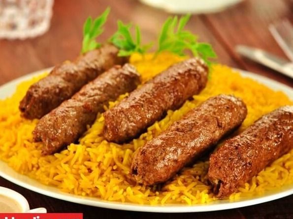 1/4 Kandouz kofta with rice and vegetables meal
