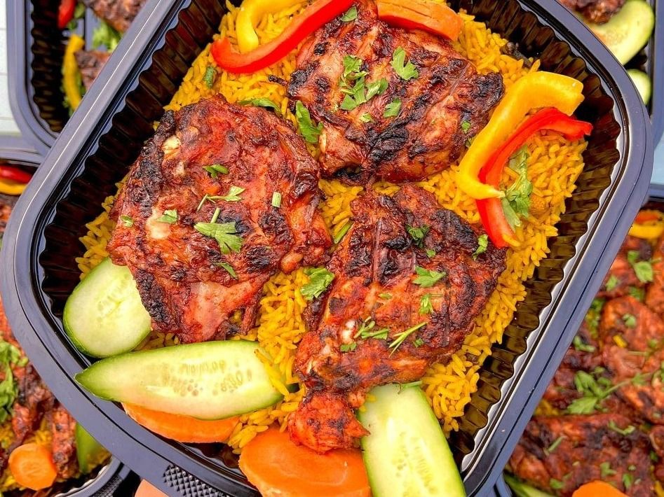 quarter chicken thigh meal