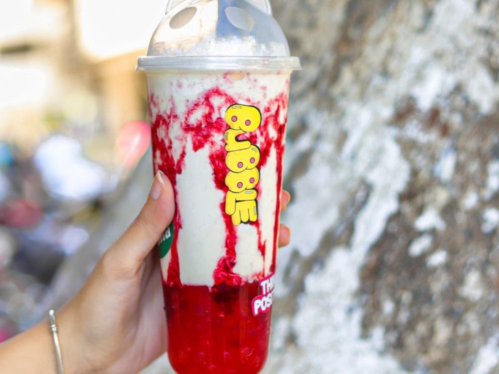 Sundai Boba With Strawberry Popping Boba