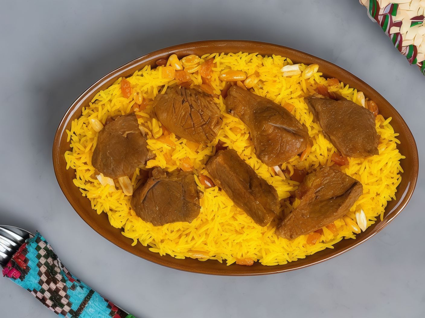 Meat Kabsa With Basmati Rice
