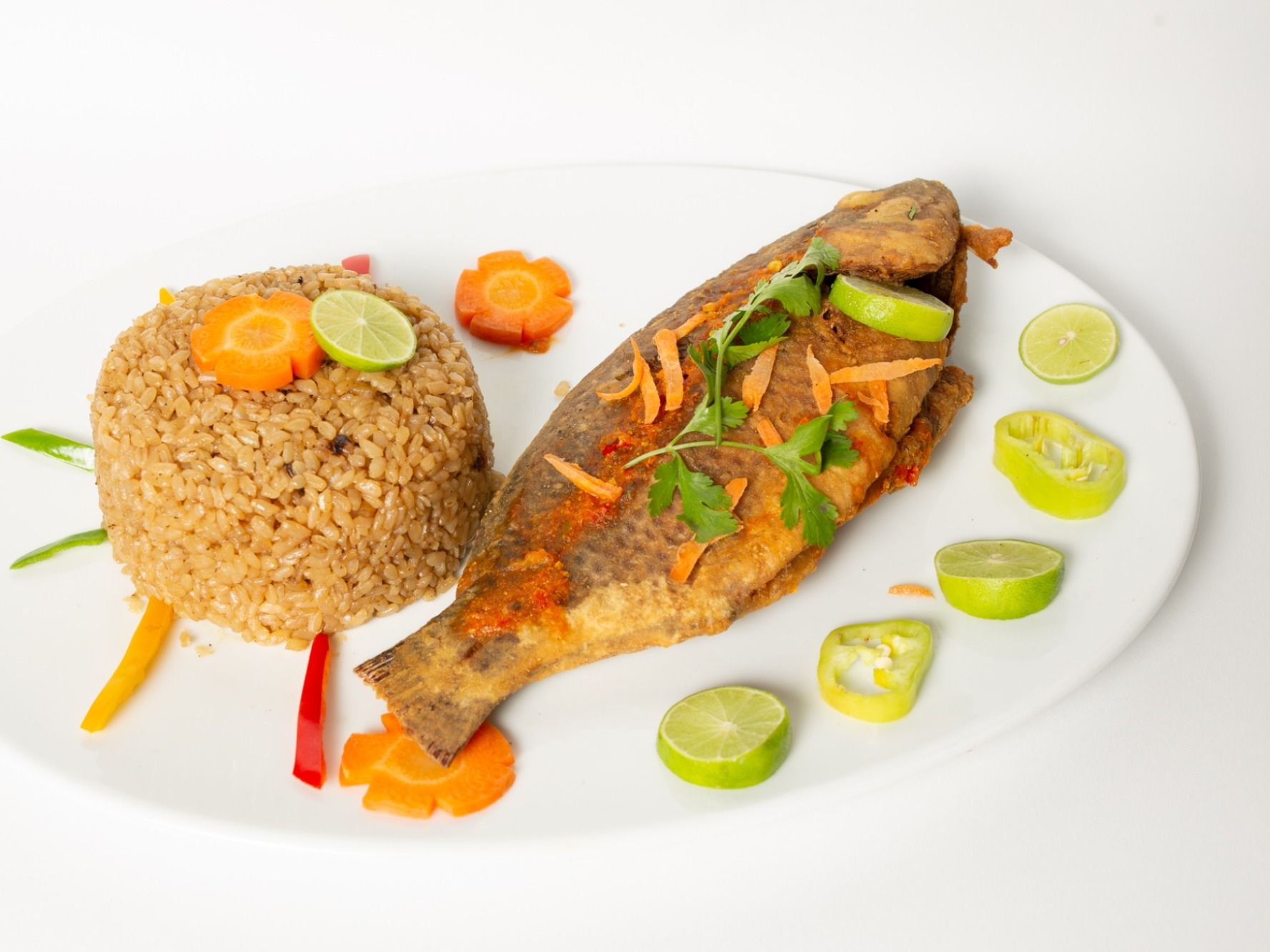 Fried Tilapia Fish Meal