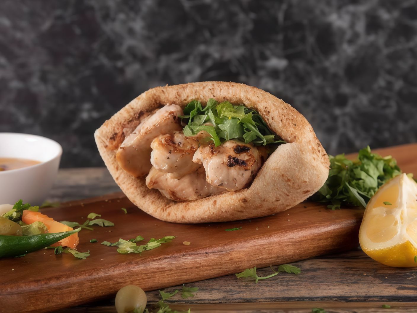 Shish tawook sandwich