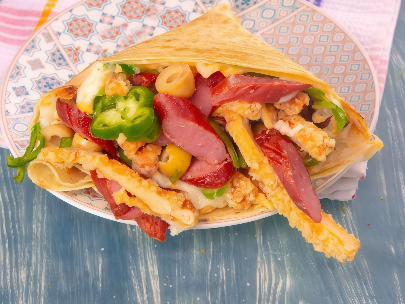 Pane On Hot Dog Crepe