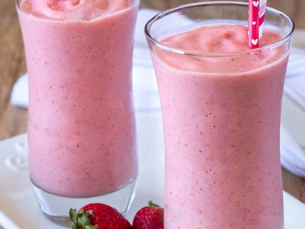 Strawberry And Cream Milkshake