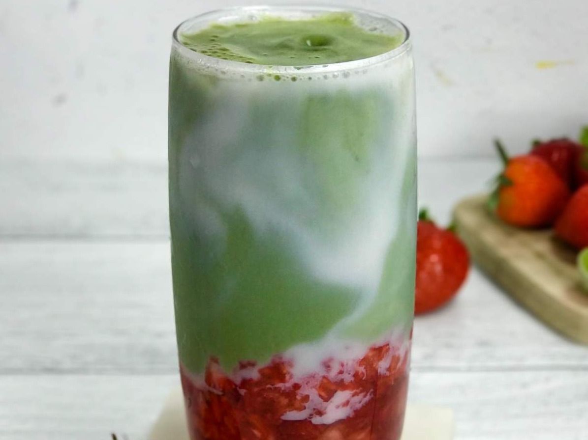 Iced Matcha Cubes Stawberry