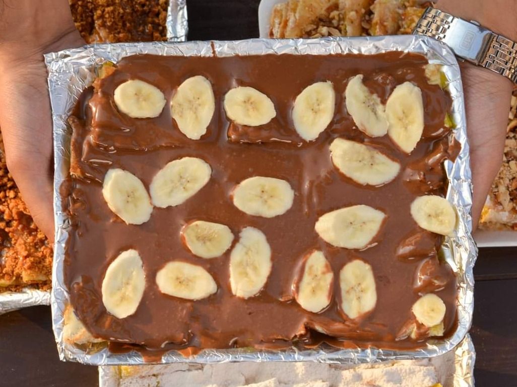 Chocolate and Banana Pie