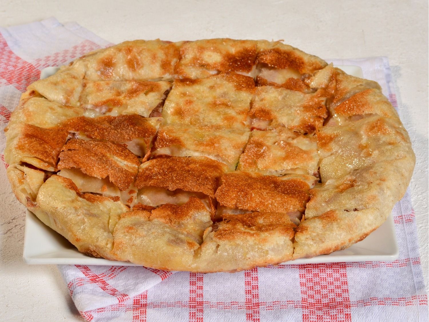 Savory Feteer with Chicken and Pastrami