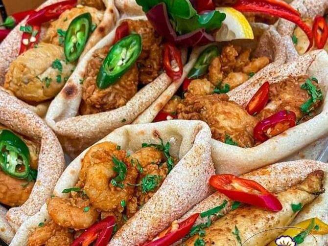 Shrimp sandwich