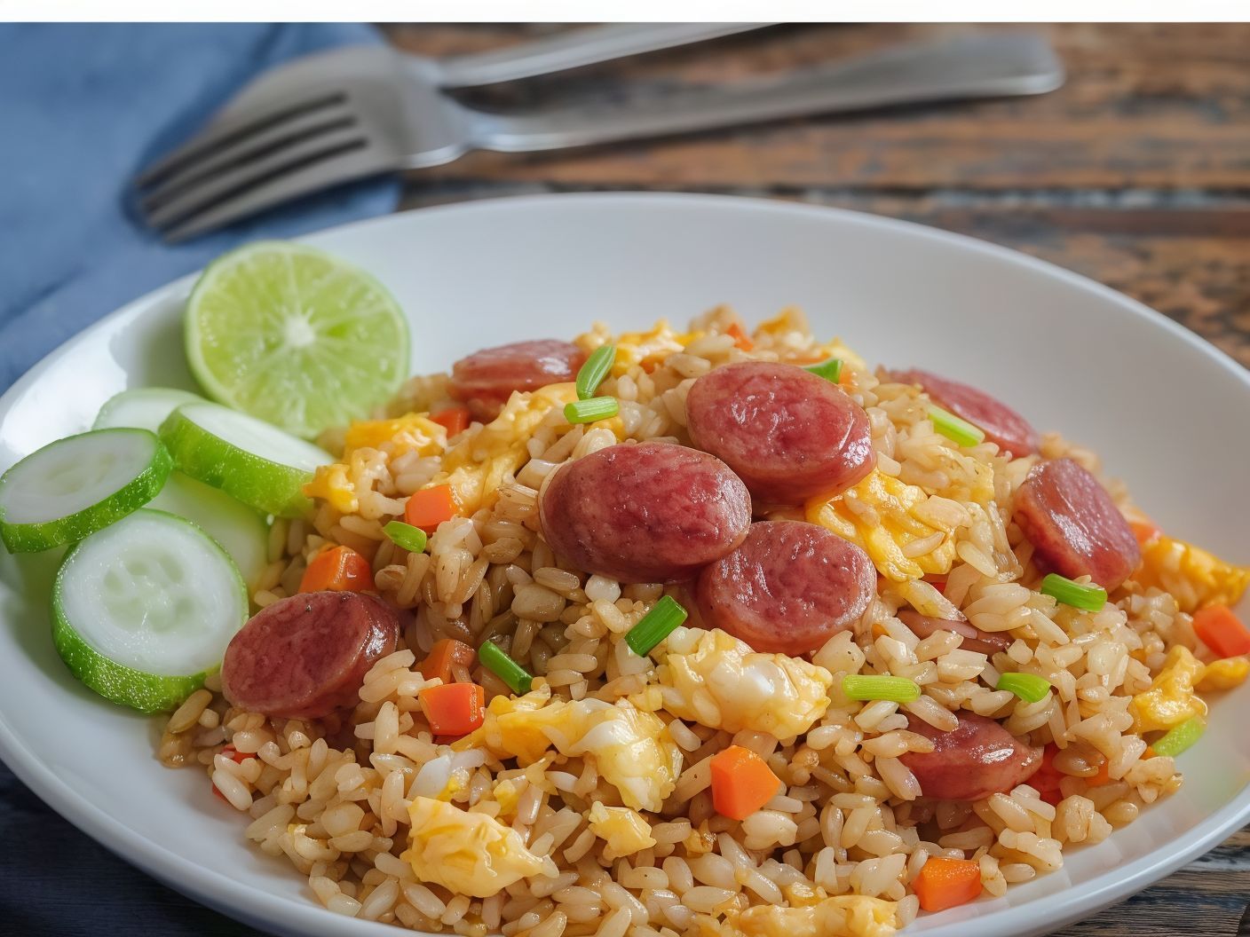 Fried Rice With Sausage