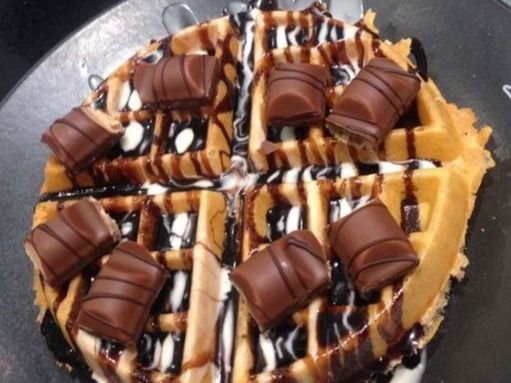 Waffle* Nutella Chocolate With Kinder Chocolate