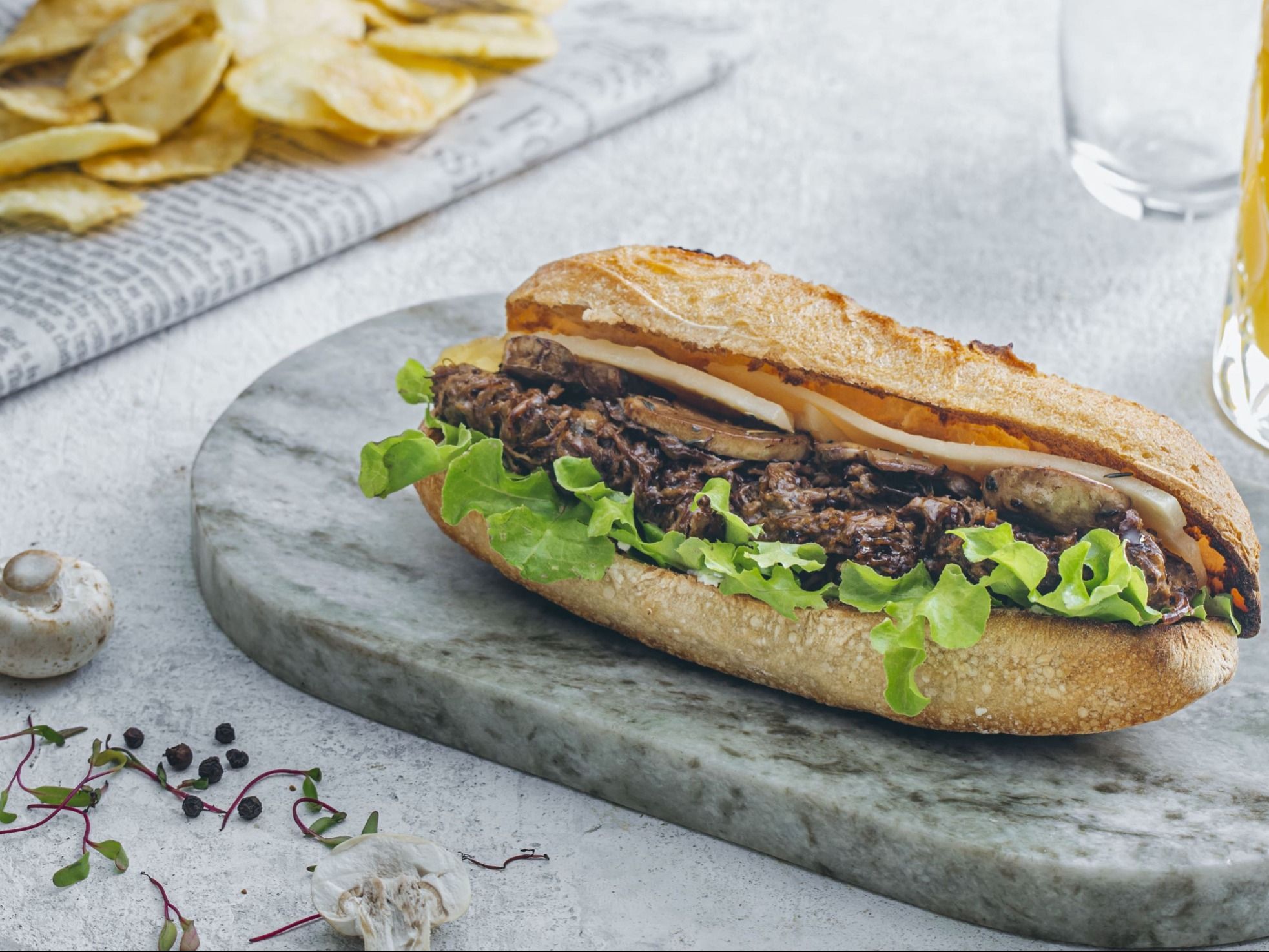 Shredded Beef Sandwich