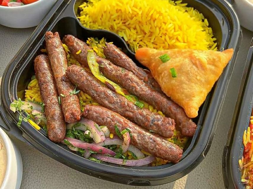 Grilled Mutton Sausage Meal