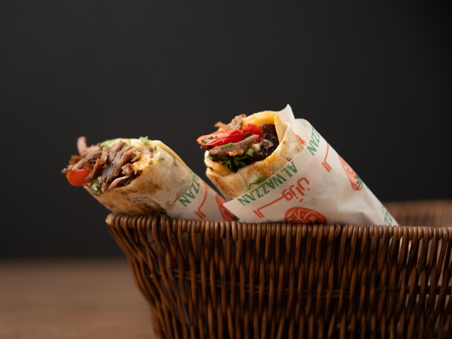 Shawarma Meat Markouk Bread
