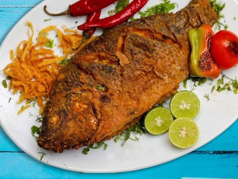 Tilapia Fish Meal With Seafood Soup