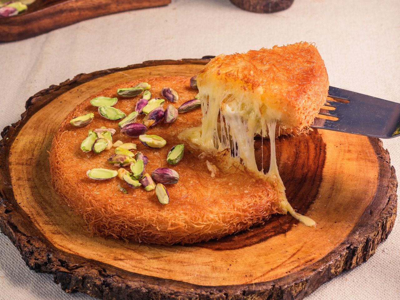 Nabulsi Konafa With Cheese