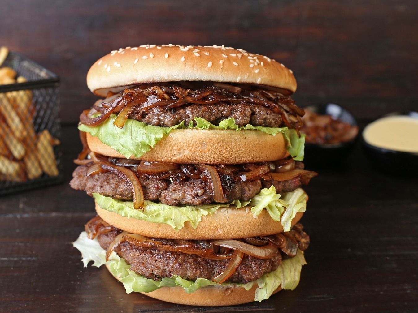 Smash Beef Burger 525 Grams Triple