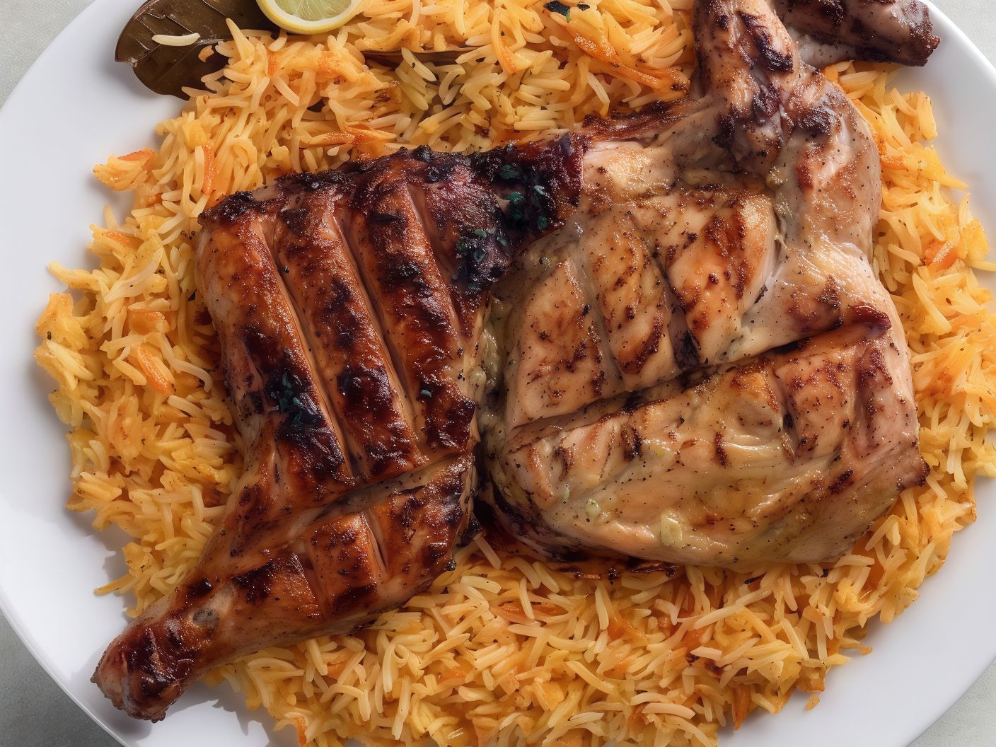 Half Grilled Chicken