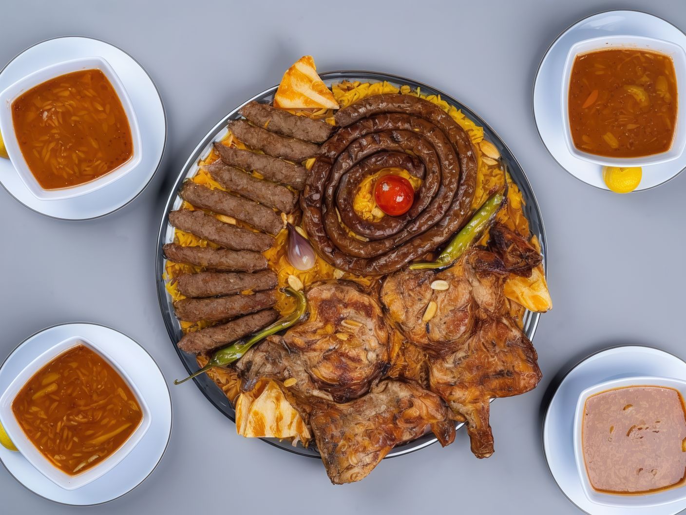 El Khima Tray For 4 Persons