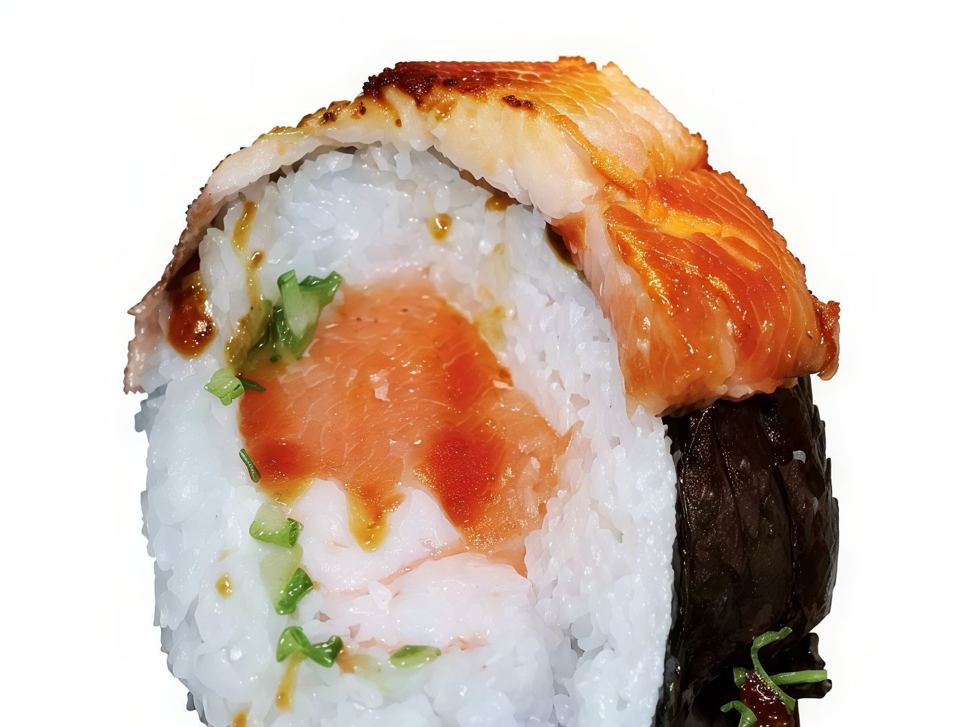 Grilled Salmon Dynamite Roll