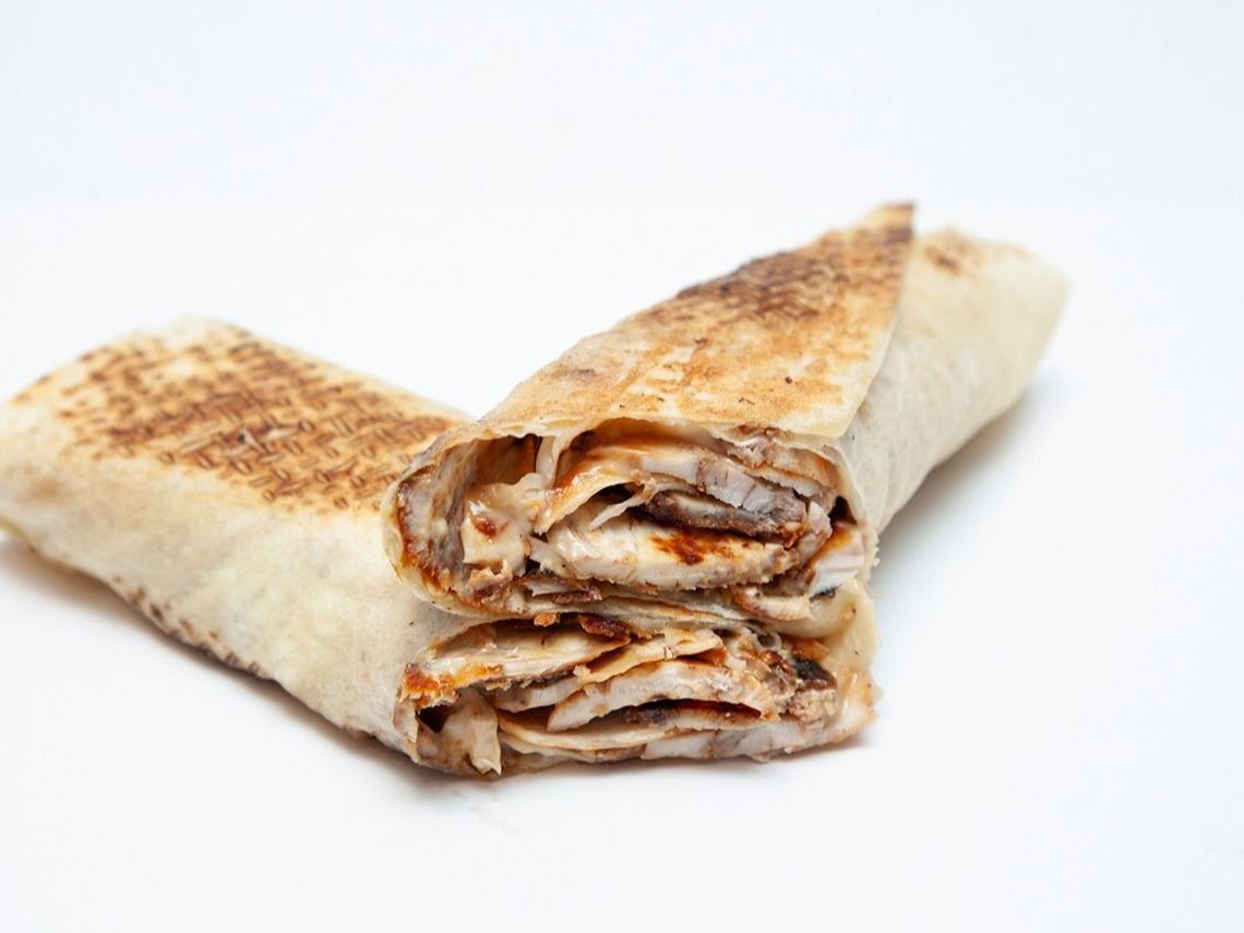 Large Chicken Shawerma Saj Sandwich