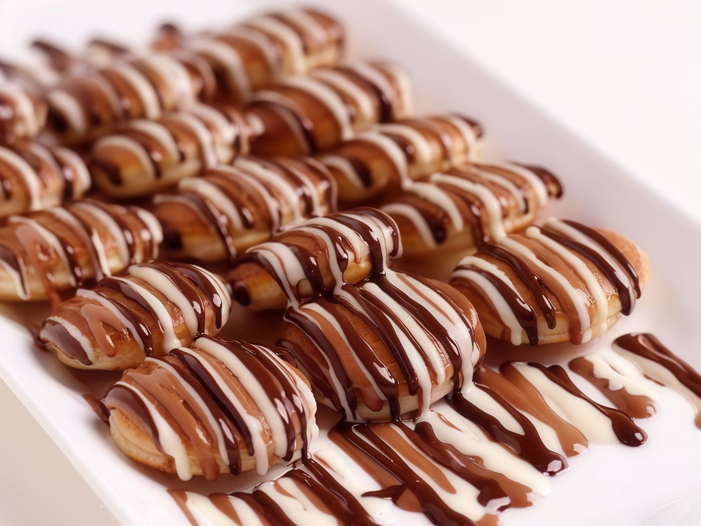 Nutella Mini Pancake And White Chocolate