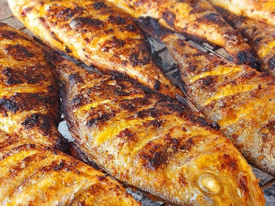 Grilled Baladi Sea Bream with Oil and Lemon