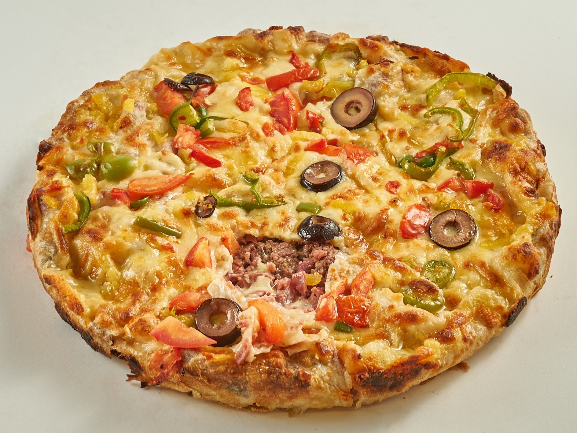 Oriental Pie with Sausage and Pastrami