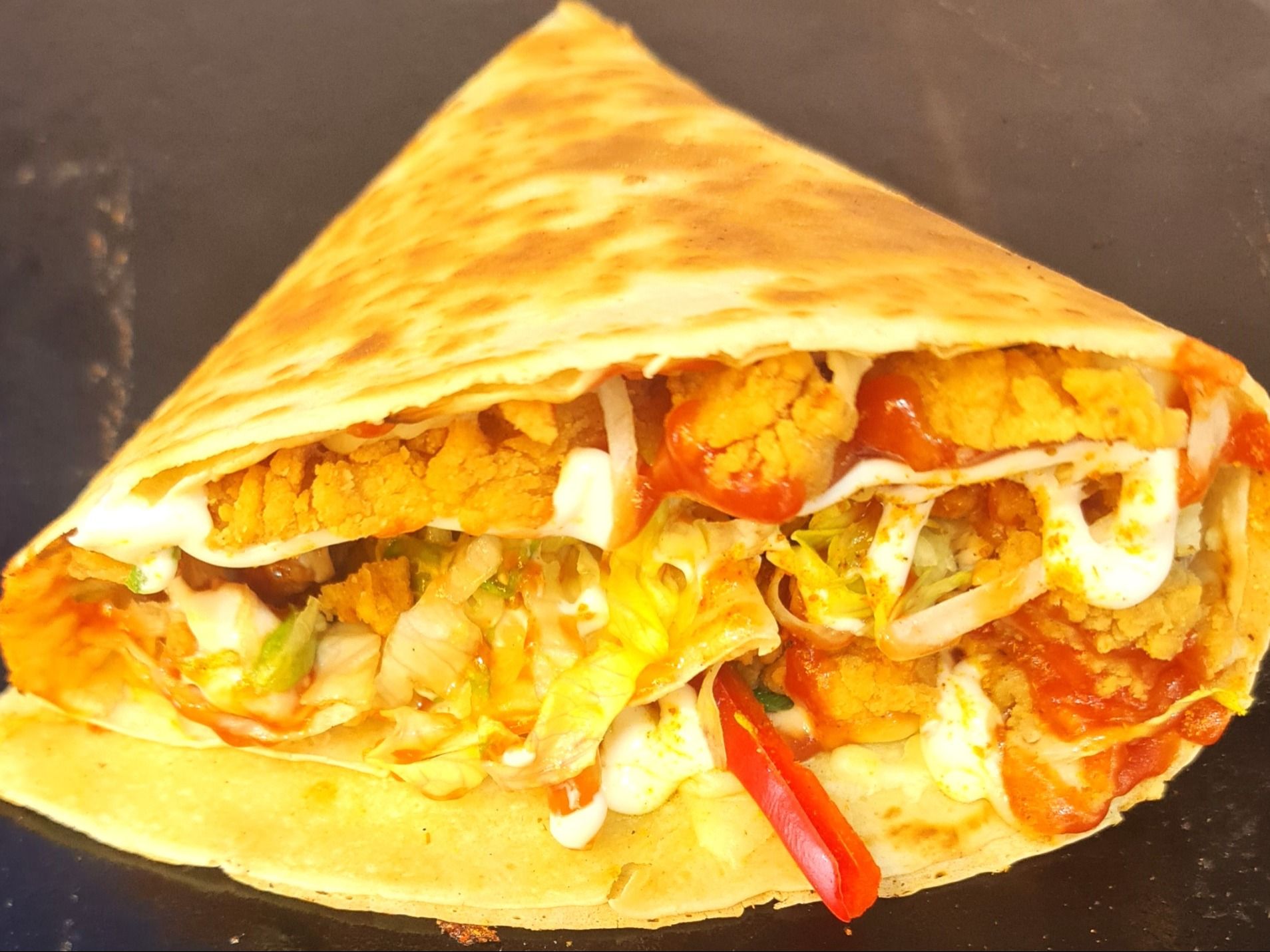 Crepe with regular chicken strips