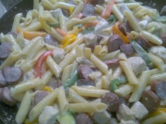 Hot Dog Pasta