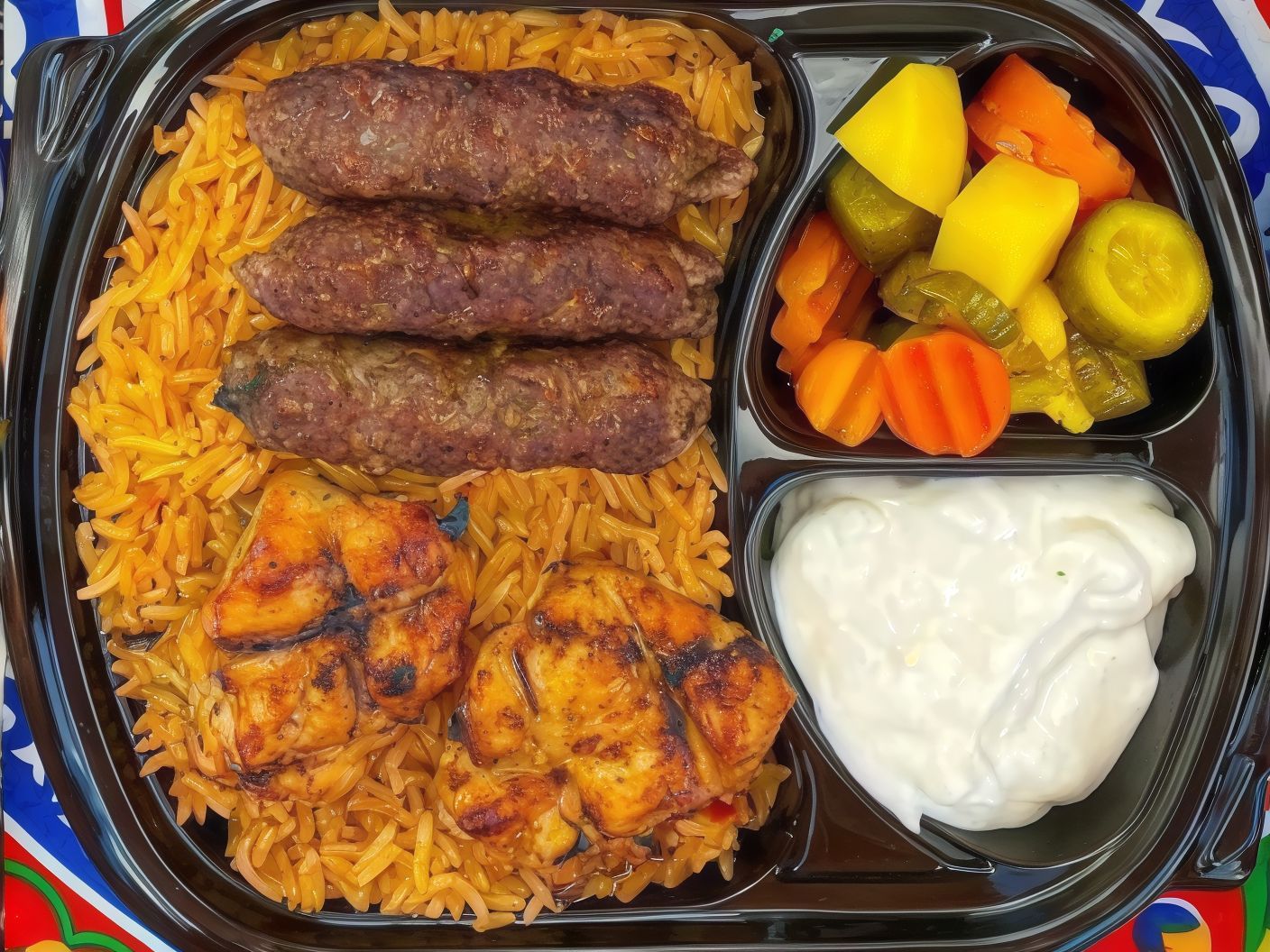 Shish Tawook and Kofta Meal