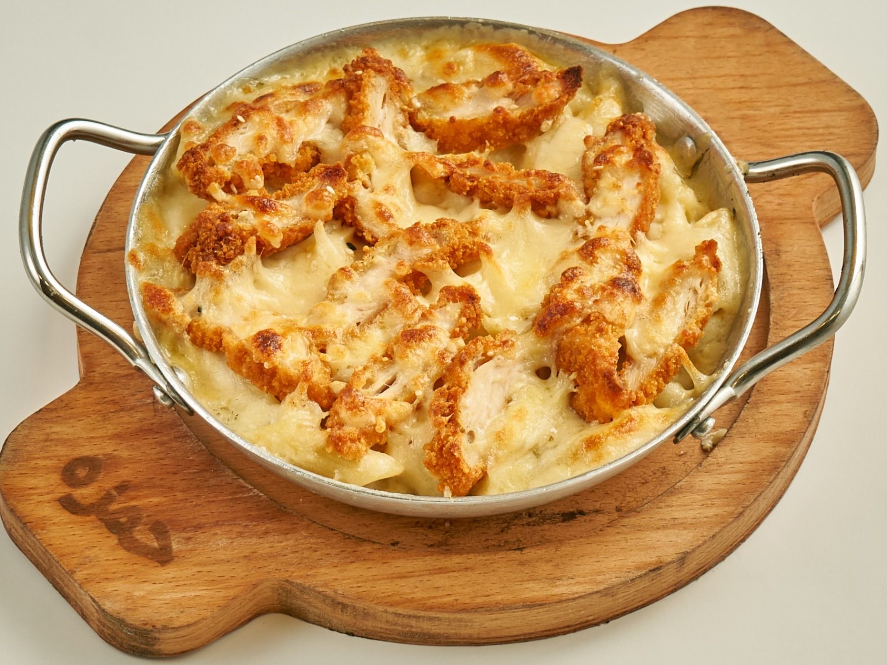 Pasta with crispy chicken