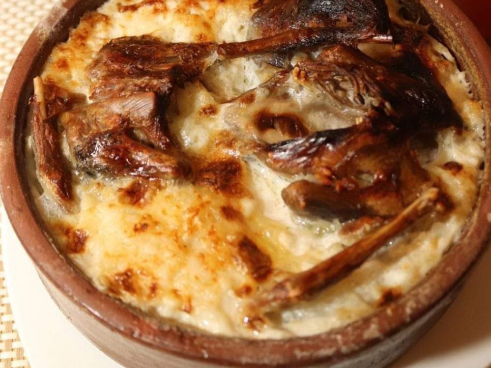 Baked Rice Casserole with Stuffed Pigeon
