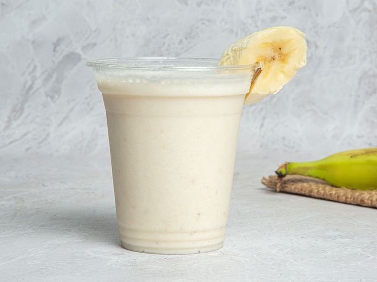 Banana With Milk Juice