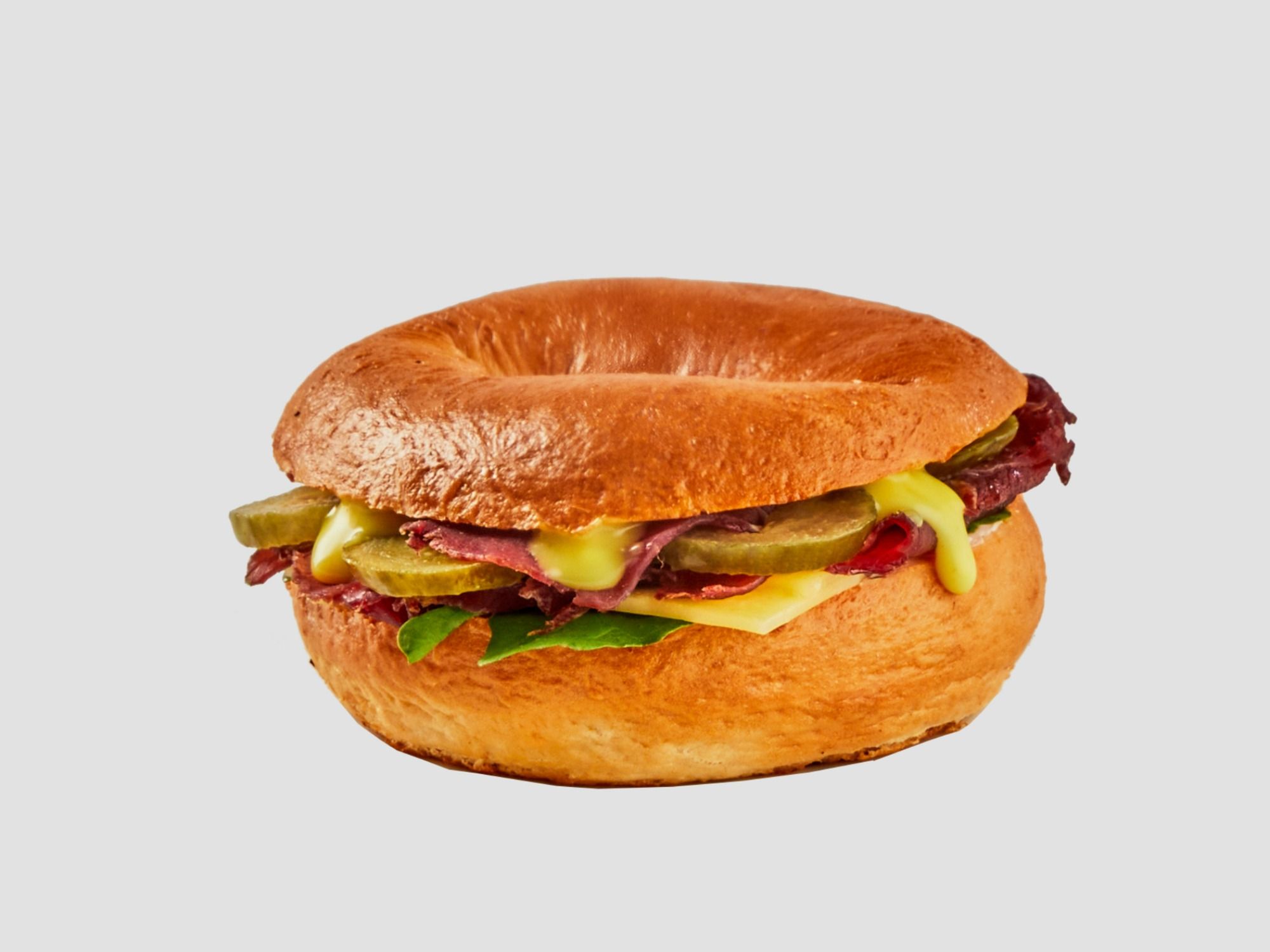 Basterma & Cheese Bagel