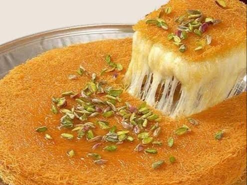 Large Konafa on charcoal Al Basha With Cheese
