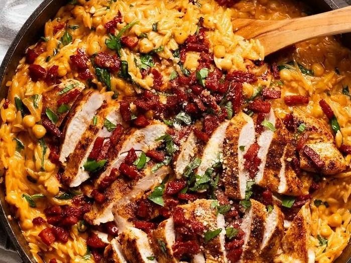 Chicken Crispy Risotto