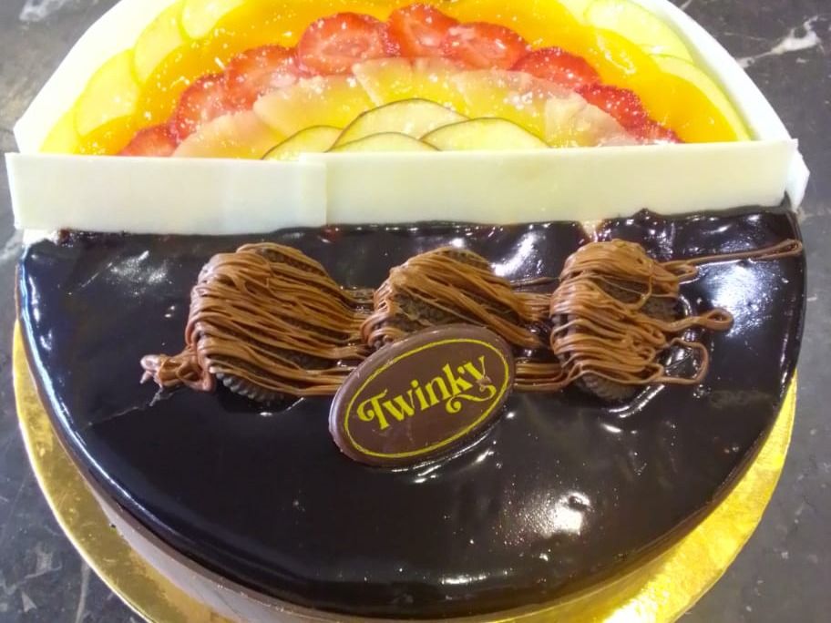 Half and Half Cake