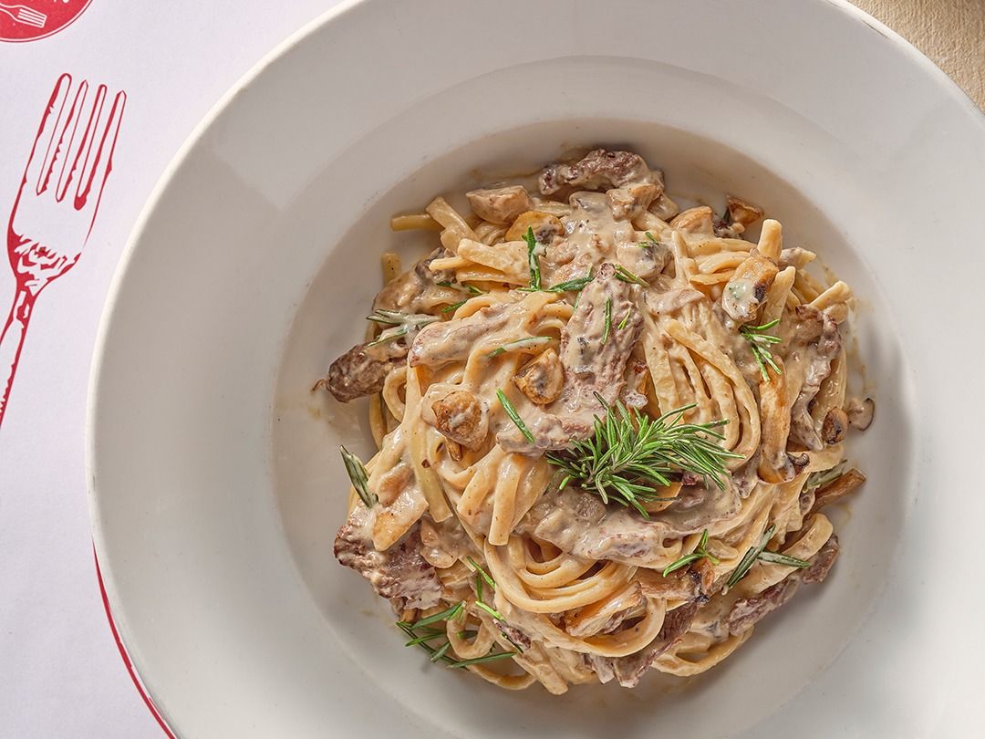 Fettuccine Filetto Funghi
