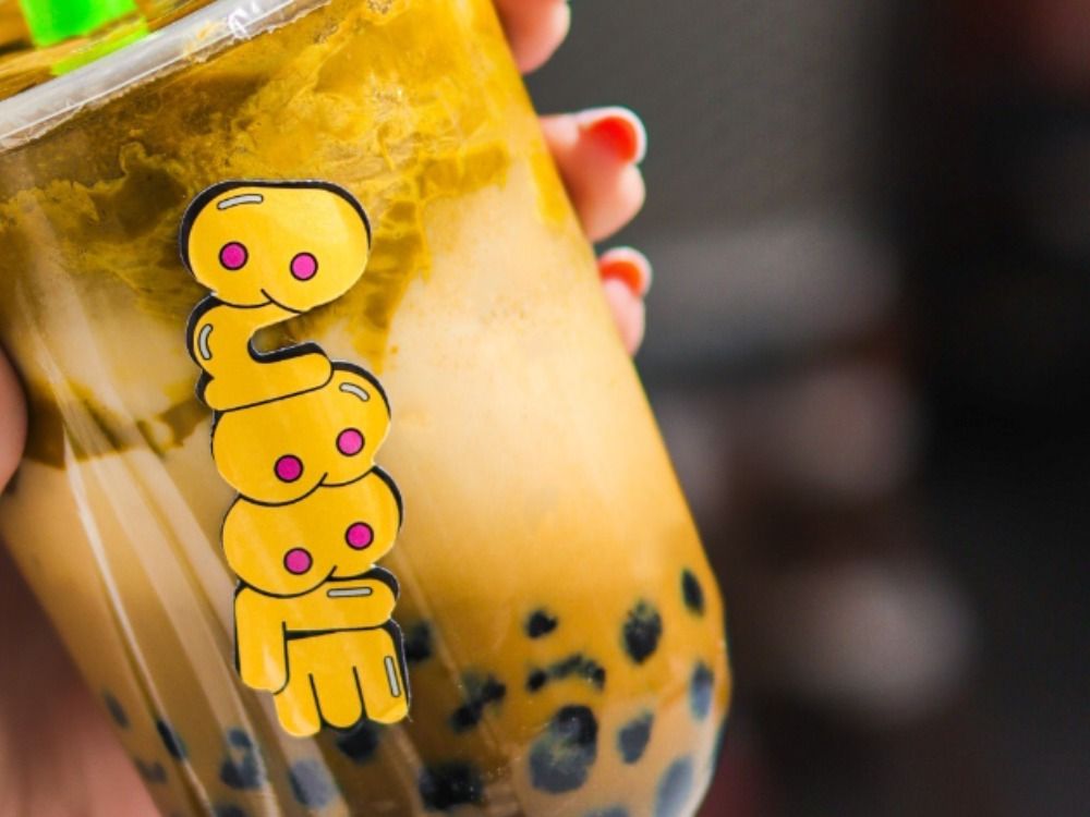 Pistachio Latte With Tapioca