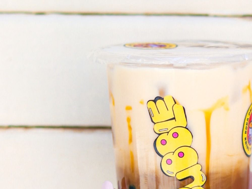 Butter Scotch Latte With Tapioca