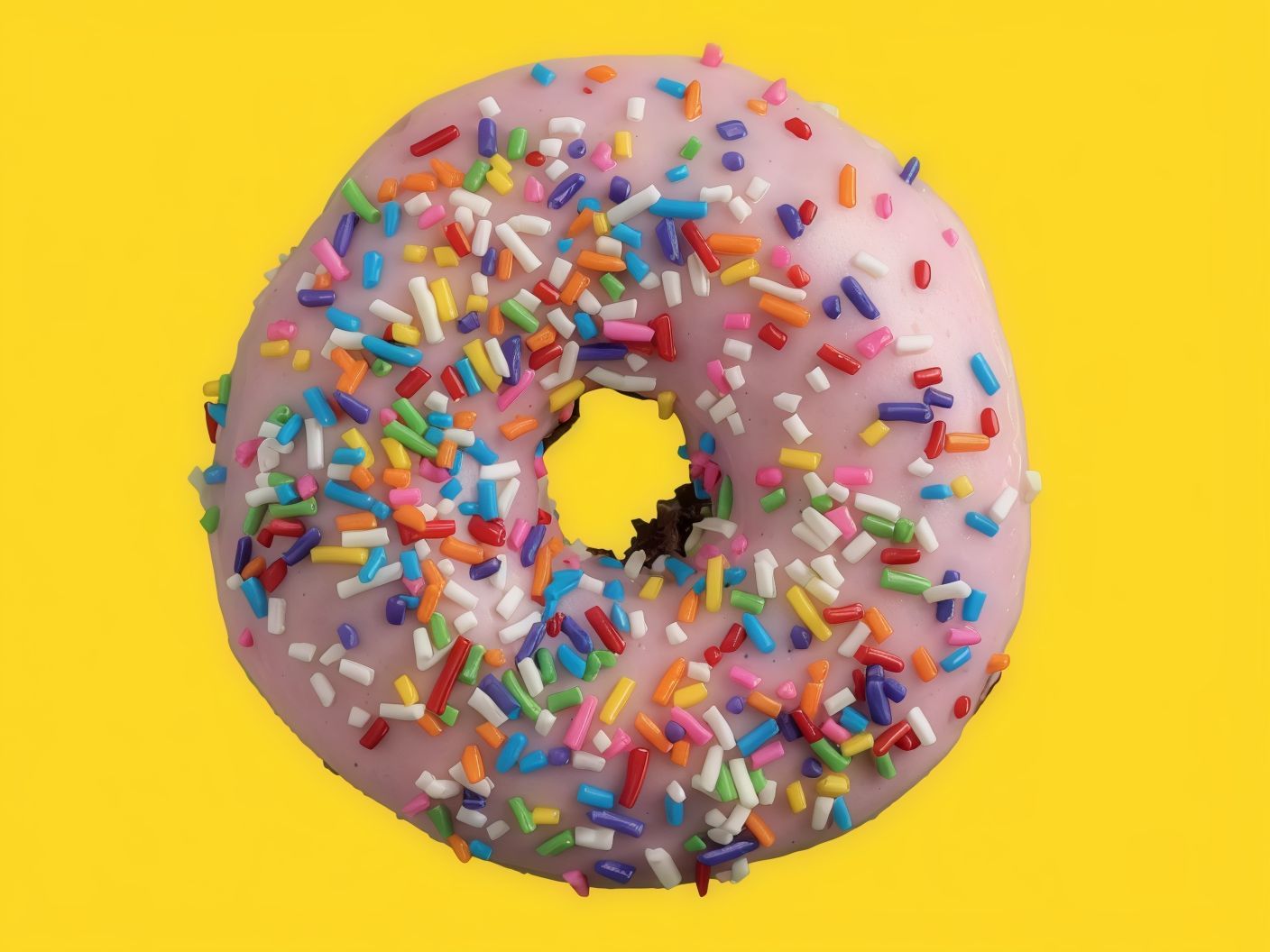 Strawberry Confetti Doughnut